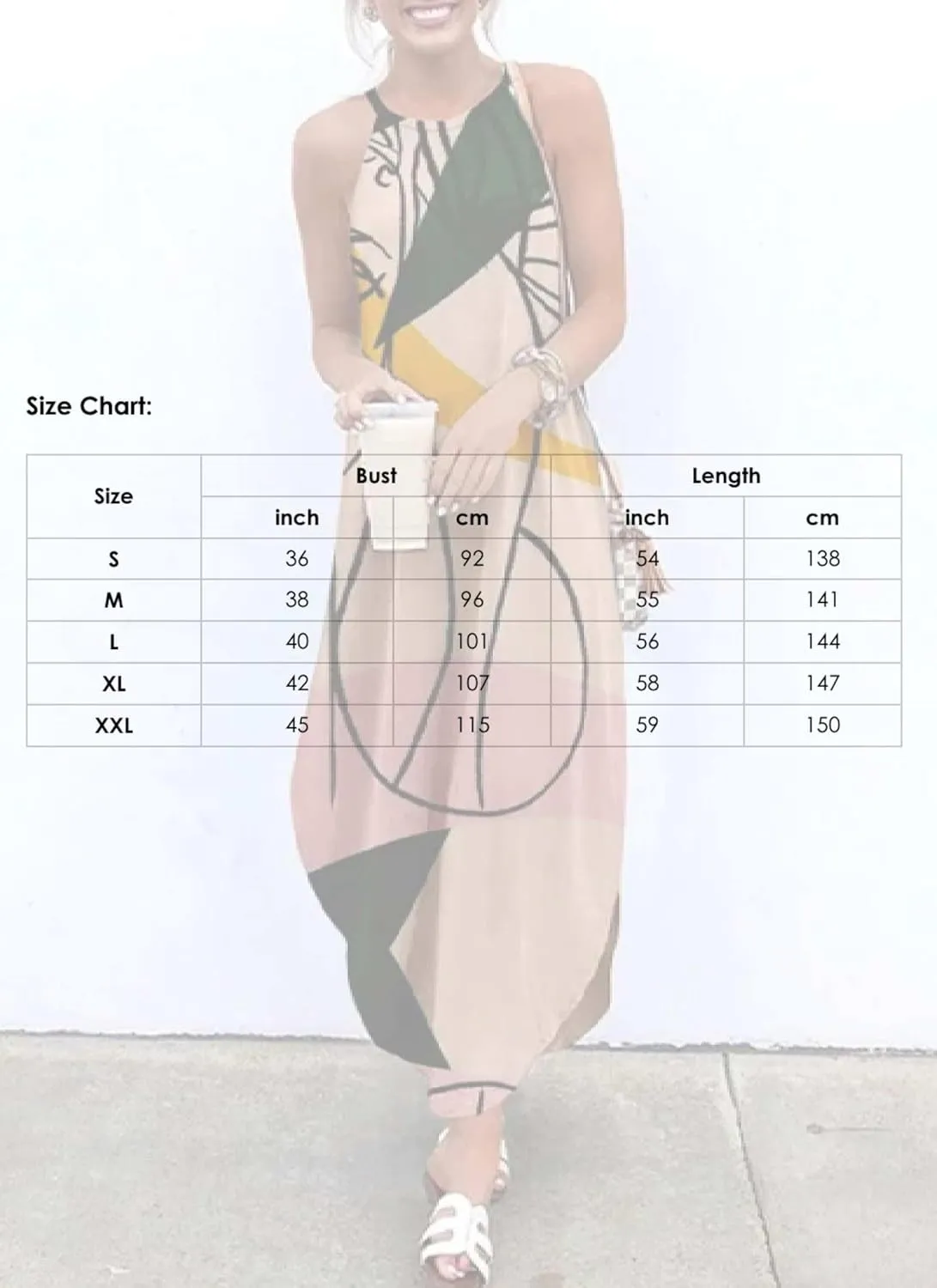 2025 Women's Spring Summer Boho Sleeveless Dress Print Casual Loose Irregural Hem Flowy Maxi Dress