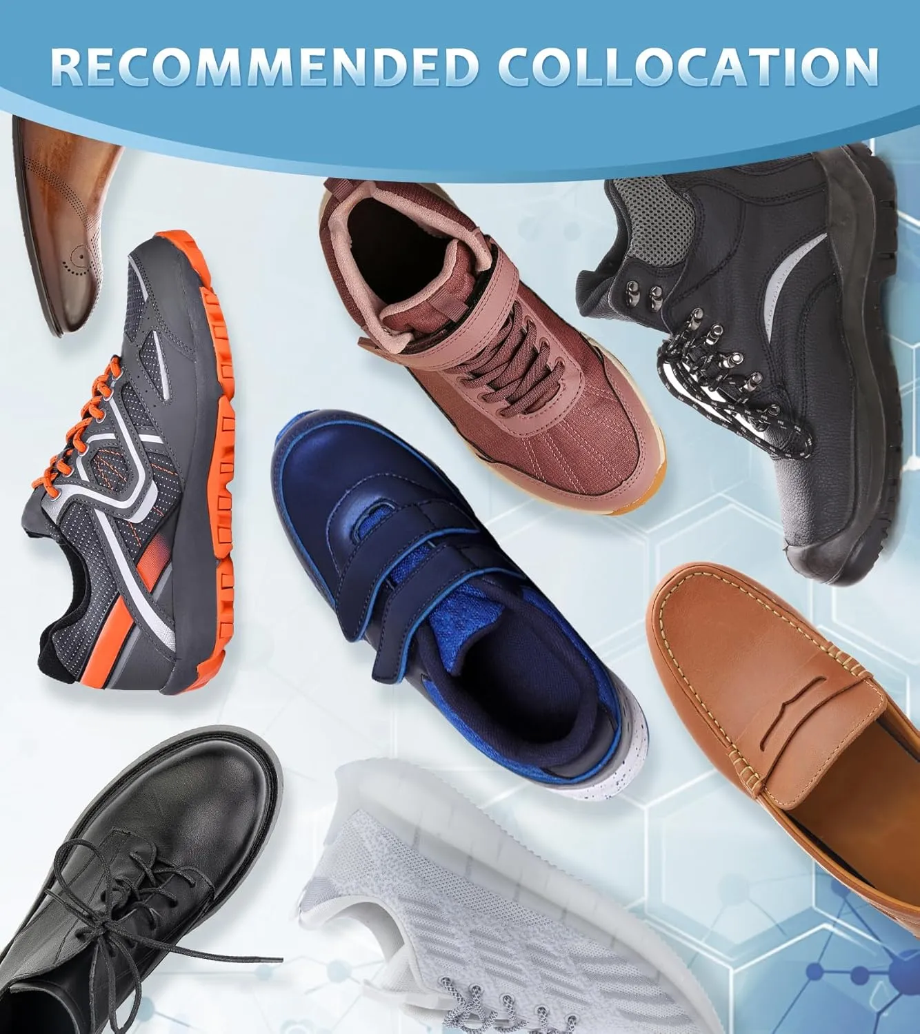 Ailaka Gel Height Increase Insoles, Shock Absorption Heel Cushion Pads, Height Lift Shoes Inserts for Men & Women