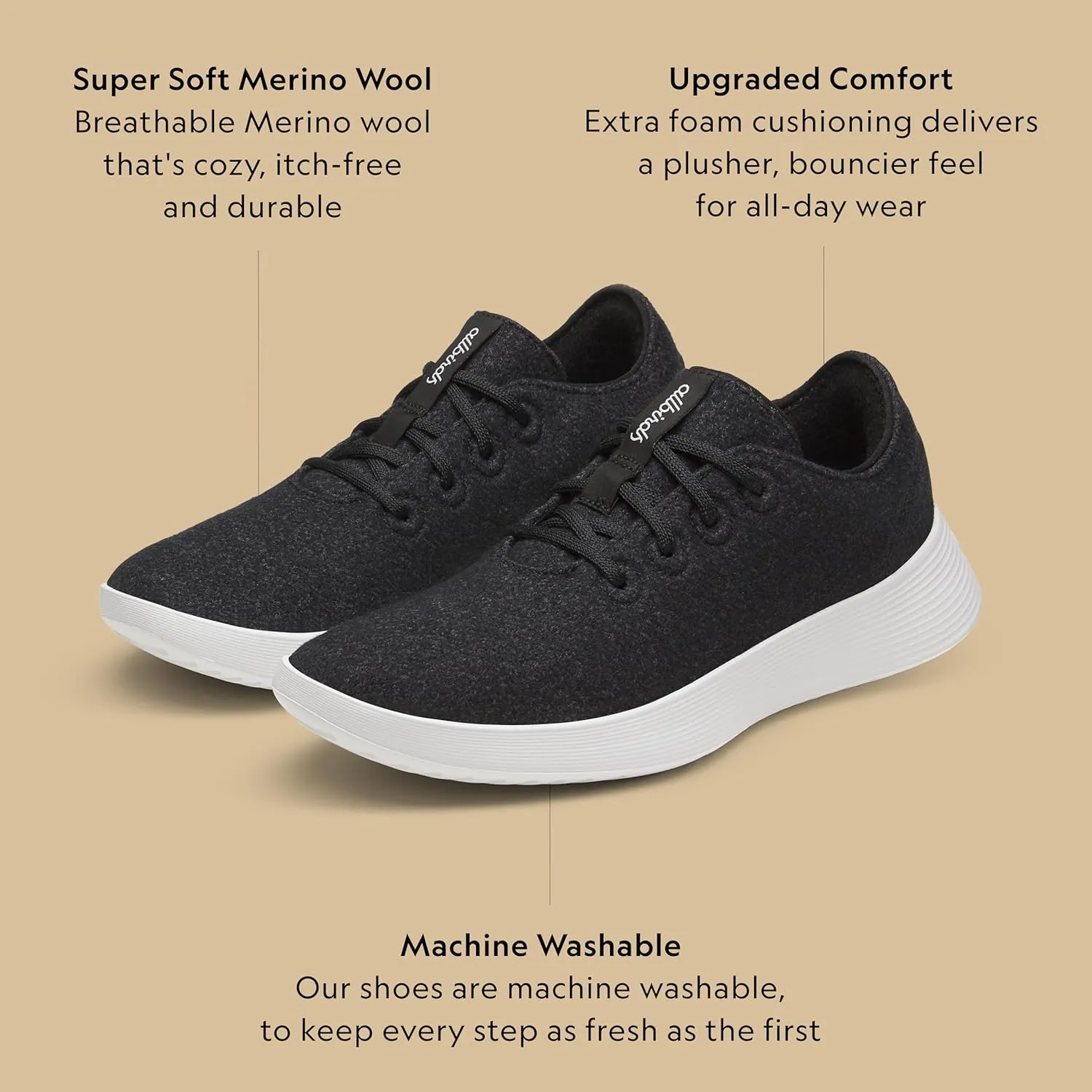 Allbirds Men's Wool Runner Go Sneaker