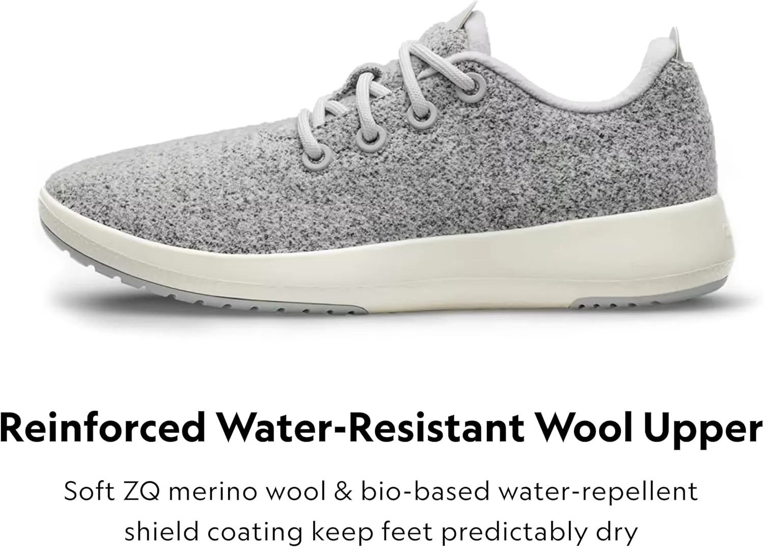 Allbirds Men’s Wool Runner Mizzles Water-Repellent Breathable Casual Walking Sneakers Made with Eco-Friendly Merino Wool