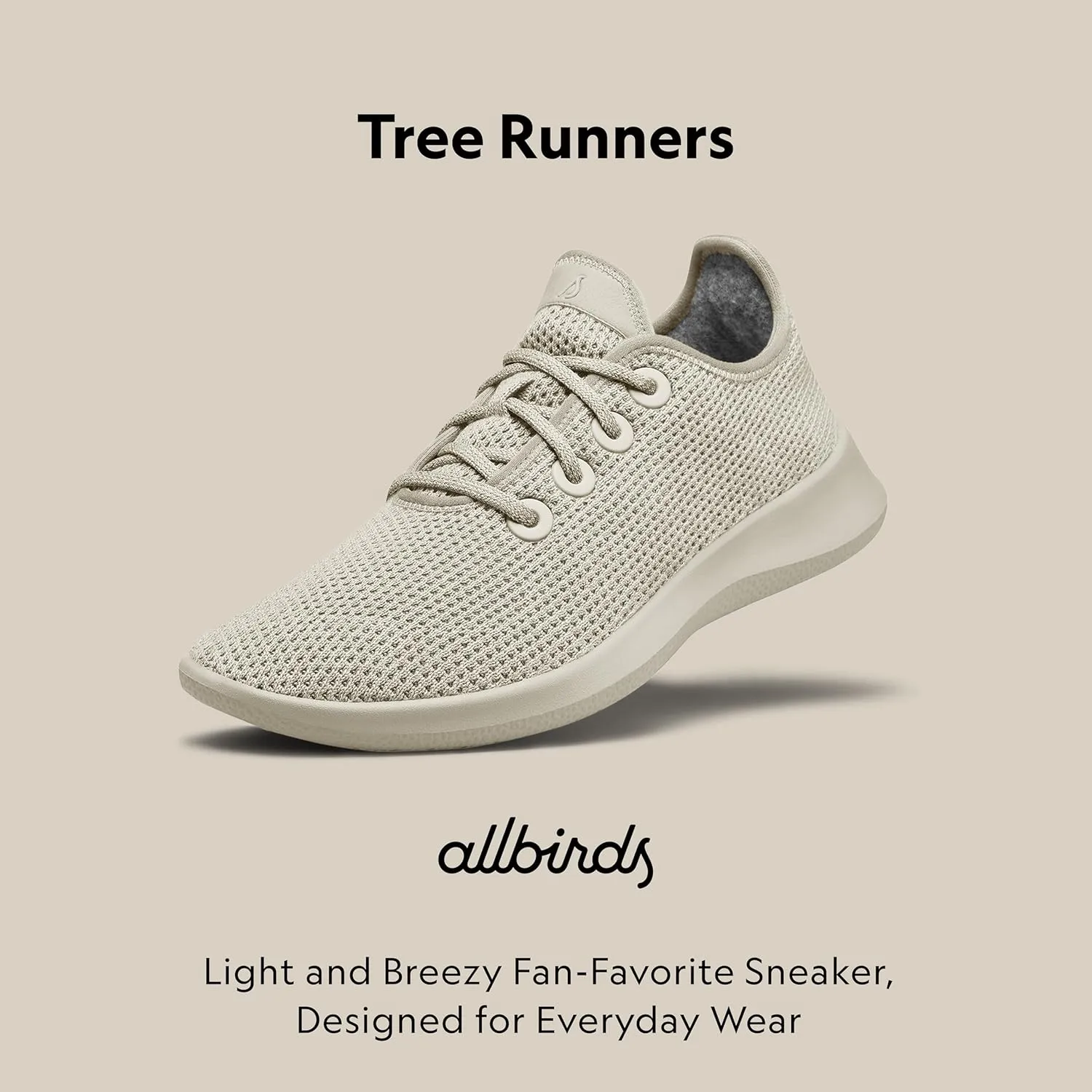 Allbirds Women’s Tree Runners Everyday Sneakers, Machine Washable Shoe Made with Natural Materials