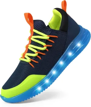AMZZPIK LUMIKICK Kids Light Up Shoes for Boys Girls Tennis Walking Luminous Sneakers for Little Kid