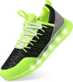 AMZZPIK LUMIKICK Kids Light Up Shoes for Boys Girls Tennis Walking Luminous Sneakers for Little Kid