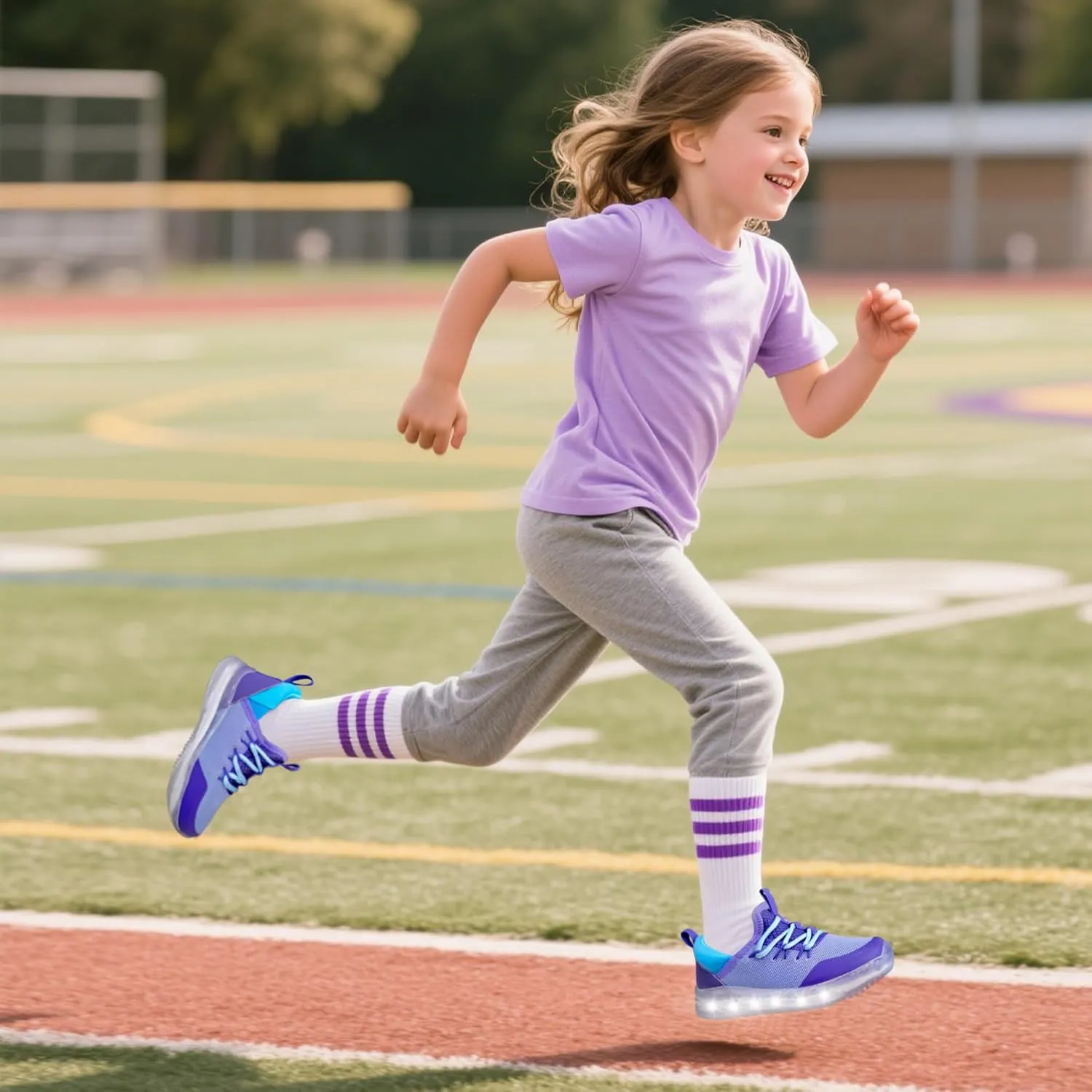 AMZZPIK LUMIKICK Light Up Shoes for Boys Girls Kids Tennis Sneakers Walking Led Glow Shoe for Toddler