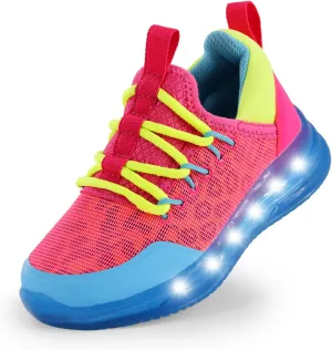 AMZZPIK LUMIKICK Light Up Shoes for Boys Girls Kids Tennis Sneakers Walking Led Glow Shoe for Toddler
