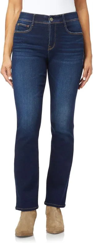 Angels Forever Young 360 Sculpt Bootcut Jeans for Women Figure Enhancing Stretch Denim, Angela, 16