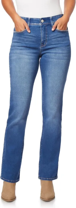 Angels Forever Young 360 Sculpt Bootcut Jeans For Women Figure Enhancing Stretch Denim
