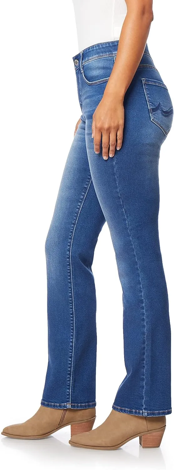 Angels Forever Young 360 Sculpt Bootcut Jeans For Women Figure Enhancing Stretch Denim