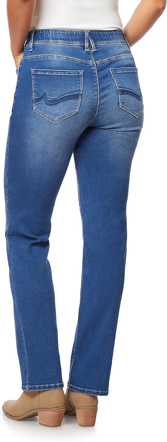 Angels Forever Young 360 Sculpt Bootcut Jeans For Women Figure Enhancing Stretch Denim