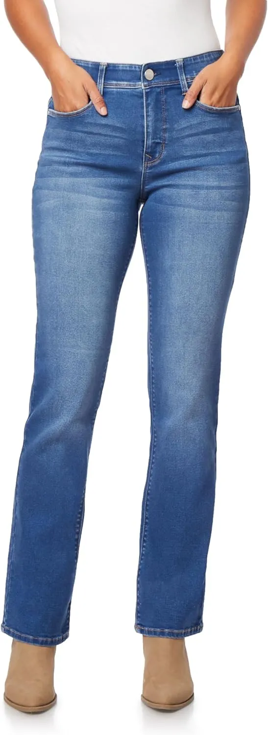 Angels Forever Young 360 Sculpt Bootcut Jeans For Women Figure Enhancing Stretch Denim
