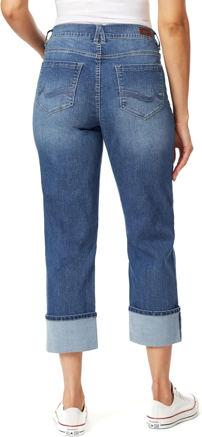 Angels Forever Young Women's Signature Straight Crop Jeans