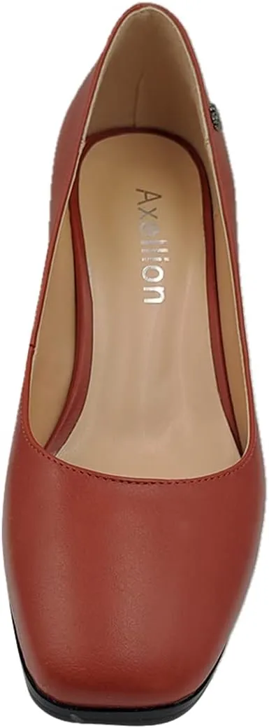 Axellion Pumps for Women, Chunky Heel Low Top Loafers Japanese Uniform Slip On Pumps Shoes JK Lolita Anime Cosplay Shoes with Small Buckle