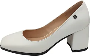 Axellion Pumps for Women, Chunky Heel Low Top Loafers Japanese Uniform Slip On Pumps Shoes JK Lolita Anime Cosplay Shoes with Small Buckle