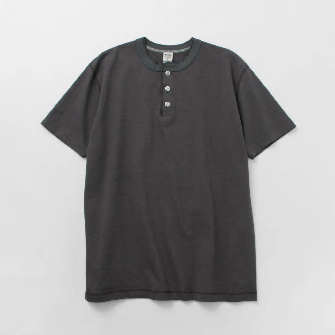 BARNS / Cozun Knitting Henry Neck Short Sleeve T-shirt SP Buttonworks
