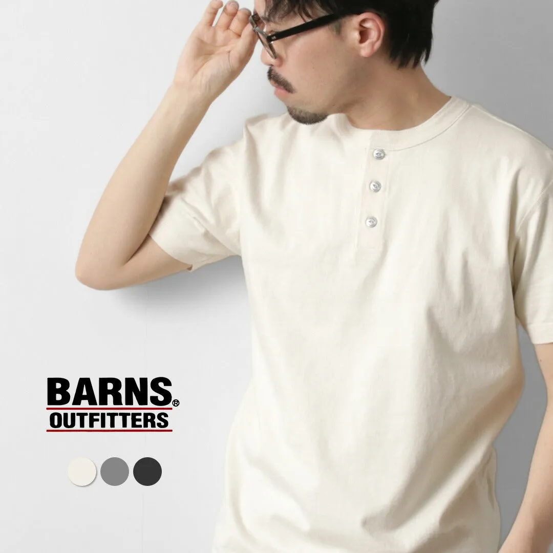 BARNS / Cozun Knitting Henry Neck Short Sleeve T-shirt SP Buttonworks