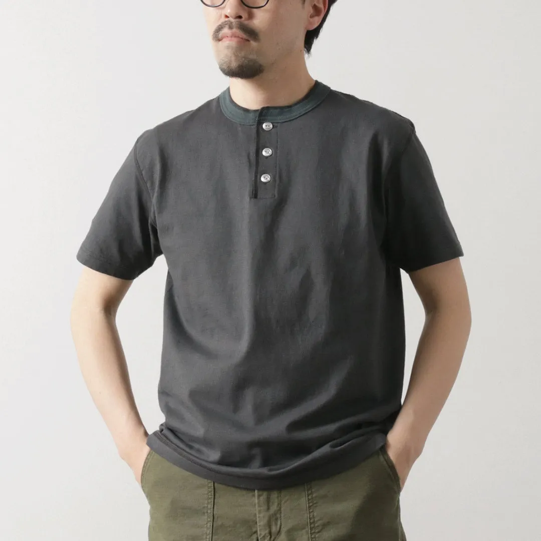 BARNS / Cozun Knitting Henry Neck Short Sleeve T-shirt SP Buttonworks
