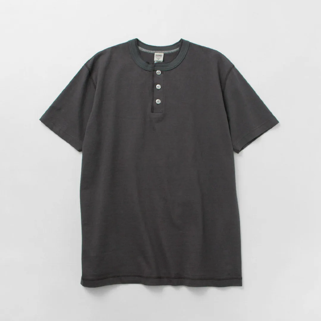 BARNS / Cozun Knitting Henry Neck Short Sleeve T-shirt SP Buttonworks