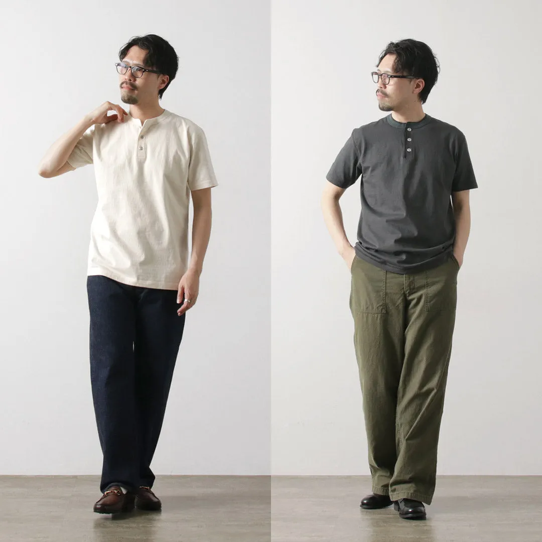 BARNS / Cozun Knitting Henry Neck Short Sleeve T-shirt SP Buttonworks