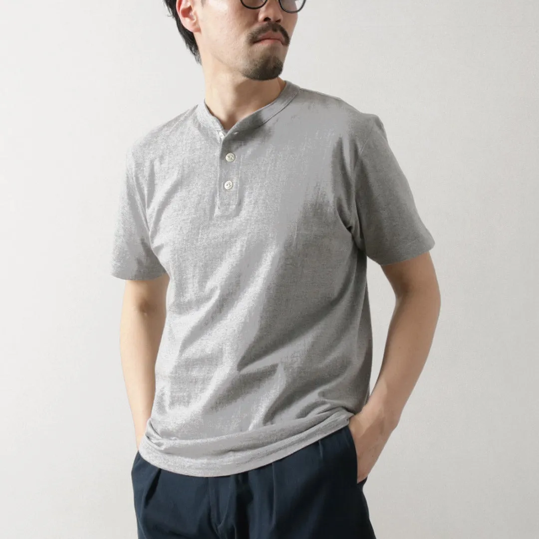 BARNS / Cozun Knitting Henry Neck Short Sleeve T-shirt SP Buttonworks