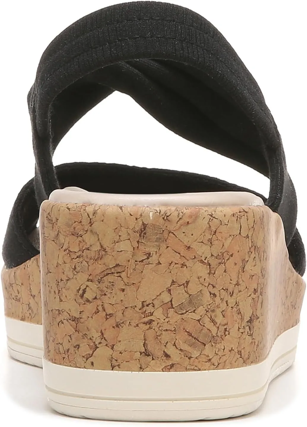 BZees Women's Remix Machine Washable Ankle Strap Wedge Sandal Slide