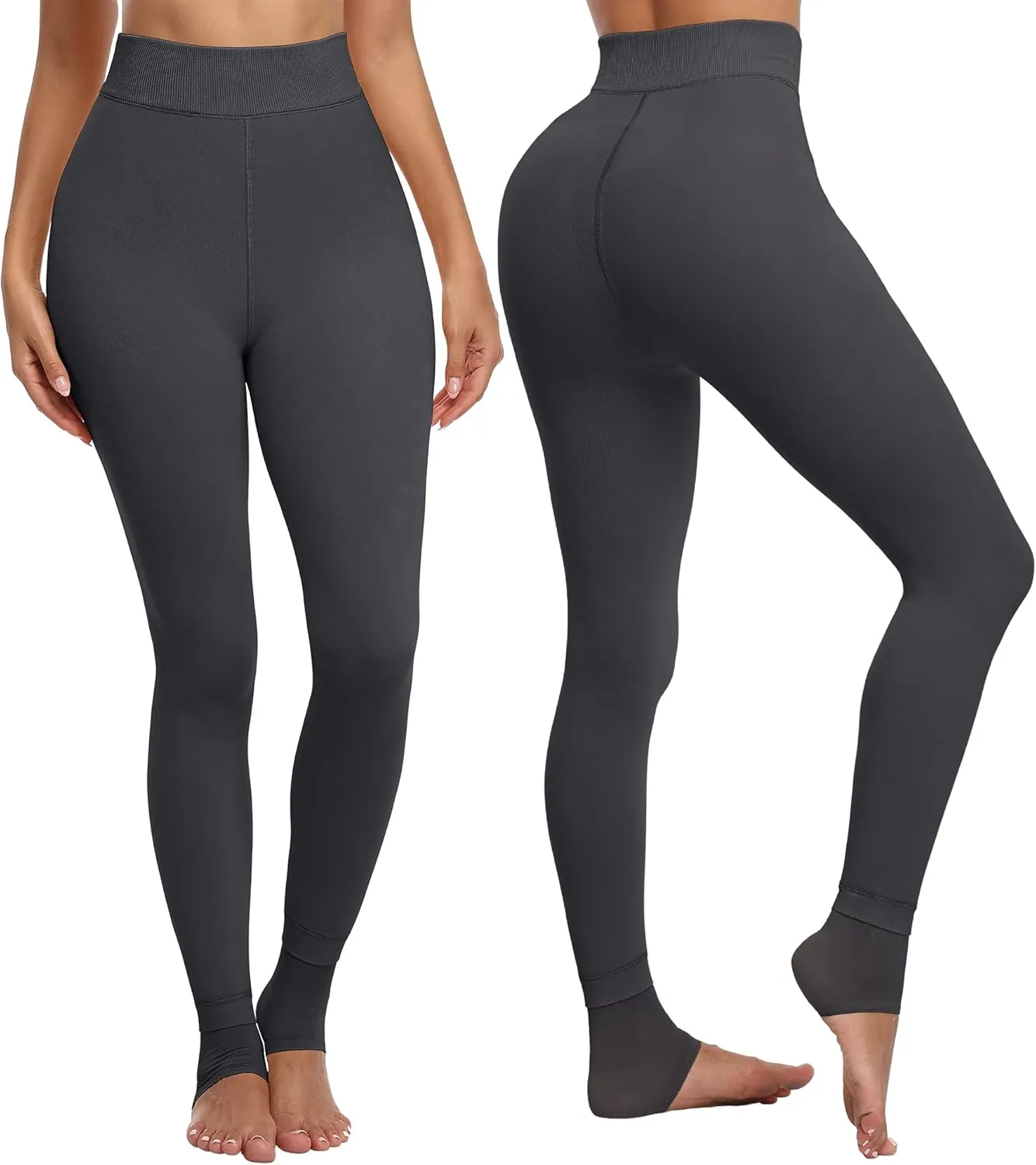 CHRLEISURE Women's Winter Warm Fleece Lined Leggings - Thick Velvet Tights Thermal Pants