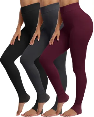CHRLEISURE Women's Winter Warm Fleece Lined Leggings - Thick Velvet Tights Thermal Pants