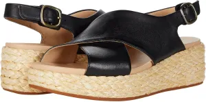 Clarks Womens Kimmei Cross Leather Strappy Espadrilles