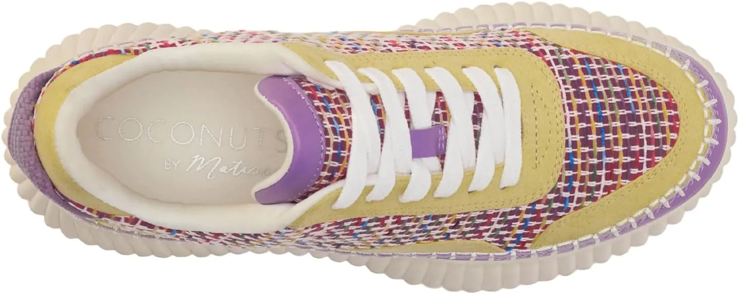 Coconuts by Matisse Womens Go to Platform Lace Up Sneakers Shoes Casual - Beige