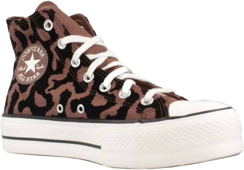 Converse Women's Chuck Taylor All Star Lift Platform Leopard Remix Sneakers