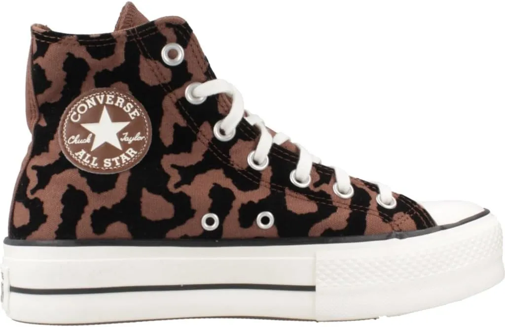 Converse Women's Chuck Taylor All Star Lift Platform Leopard Remix Sneakers