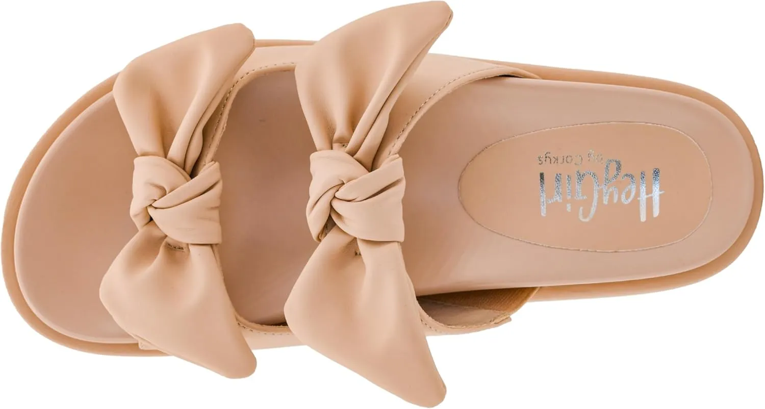 Corkys Footwear Women's Lil Bit Knotty 1.5-Inch Platform Sandal - Featuring Two Straps Adorned With Bows And A Lightly Cushioned Insole For All Day Wear