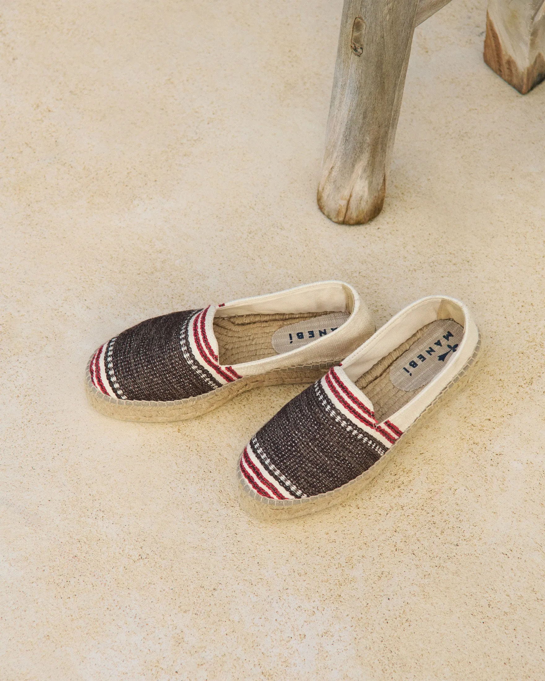 Cotton Jaquard Double Sole Espadrilles - H50D0 - Portofino Cocoa Maxi Stripe