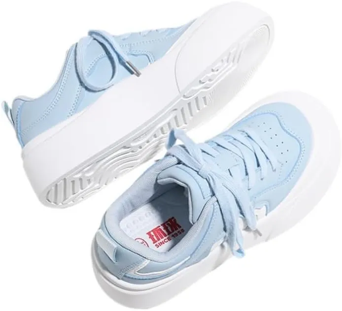 Cream Korean Chunky Sneakers, Kawaii Academy Style, White Cloud Sole with Hidden Heel Lift, Athletic Shoes for Women Outfit for Travel, Trendy Gift for Daughter