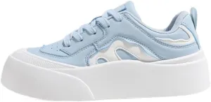 Cream Korean Chunky Sneakers, Kawaii Academy Style, White Cloud Sole with Hidden Heel Lift, Athletic Shoes for Women Outfit for Travel, Trendy Gift for Daughter