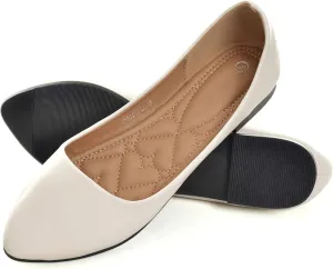 Dear Time Women Buckle Ballet Flat Shoes Square Toe Loafers Comfortable Wedding Shoes for Girls