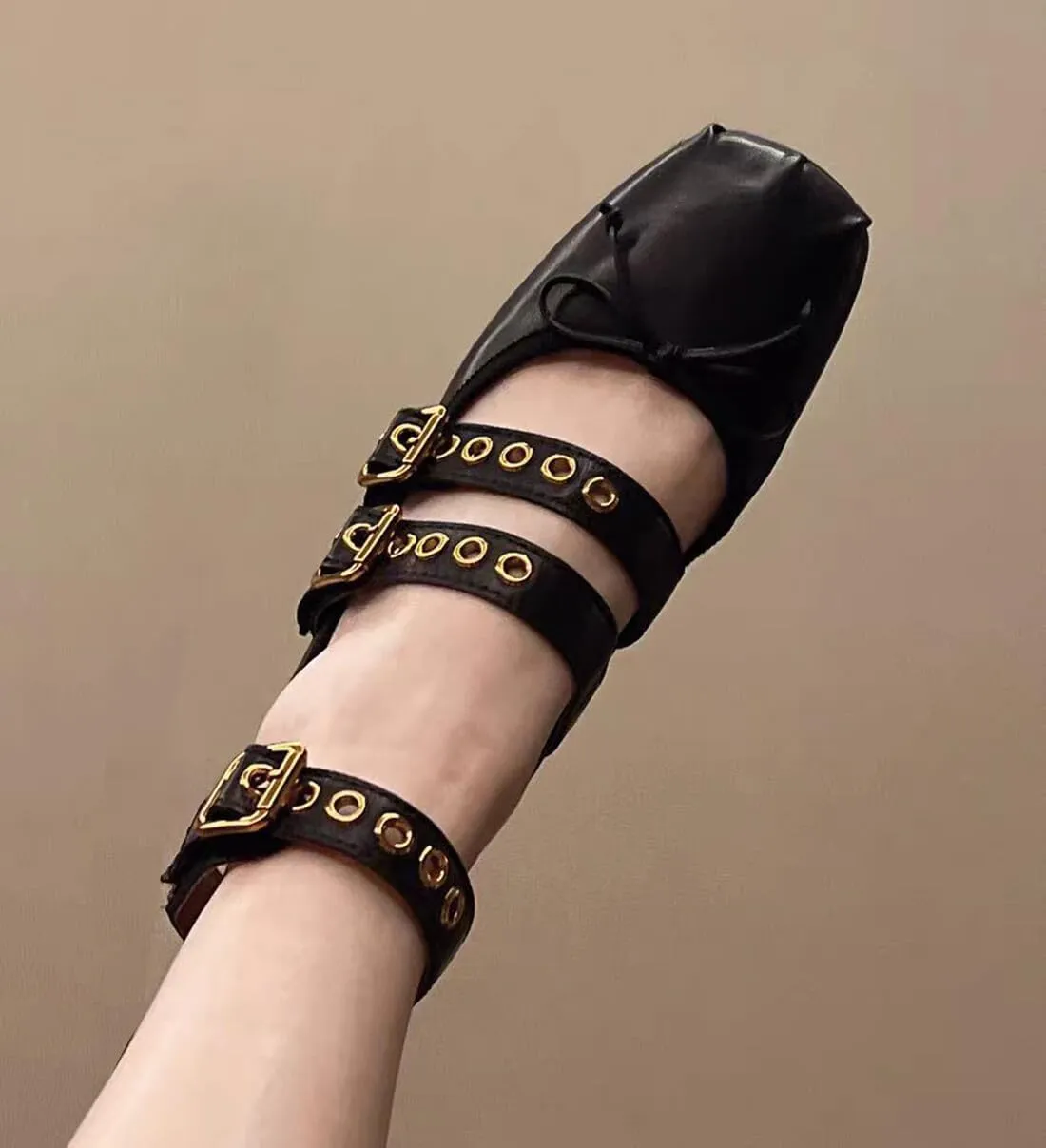 Divanne Ballet Flats for Women, Cross-Strap Ballerina Shoes Bowtie Mary Jane Flats Dress Ballet Shoes with Ankle Strap