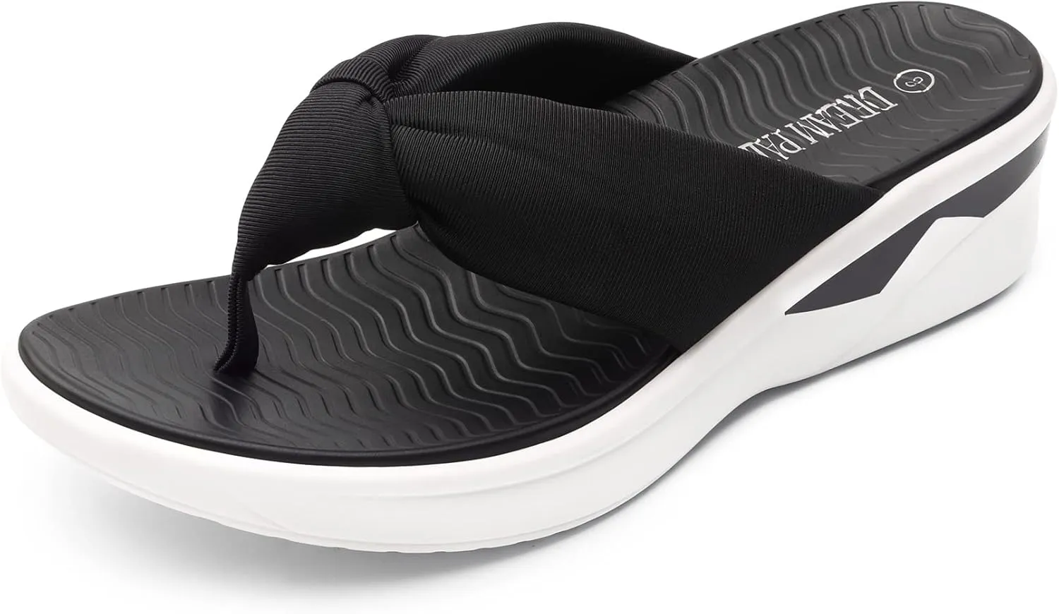 DREAM PAIRS Women Platform Flip Flops for Women Soft Thong Sandals Summer Casual Lightweight Comfortable Flat Slippers Walking Shopping Gathering Vacation Shoes