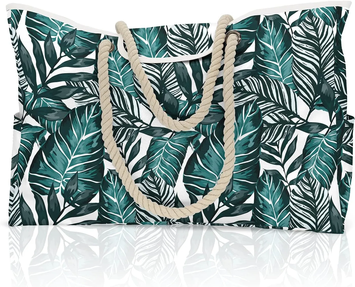 Fashion Women Beach Bag Oxford Summer Tote Bag Large Capacity Shoulder Bag Handbag Striped Pool Bag