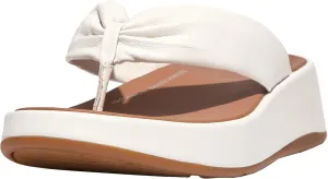FitFlop Women's F-Mode Leather-Twist Flatform Toe-Post Sandals Wedge