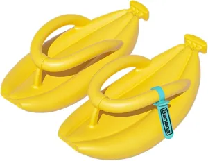 Funny Cloud Sandal for Women Flip Flops Cute Fruit Open To Slides Non-Slip Yellow Beach Banana Shower Shoes