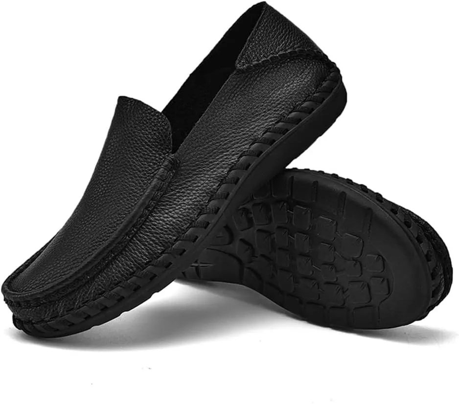 GEXECEUSS Men's Loafers Lightweight Driving Shoes Slip On Casual Penny Loafers Moccasin Flats Boat Shoes Anti-Slip Walking Shoes