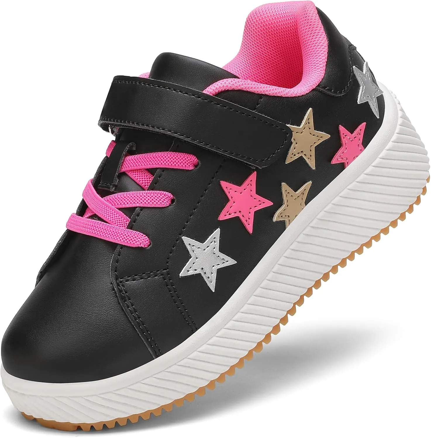 Girls Boys Sneakers Kids Running Tennis Shoes Glitter Sparkly Braided Bling Design,Athletic Shoes for Children Youth