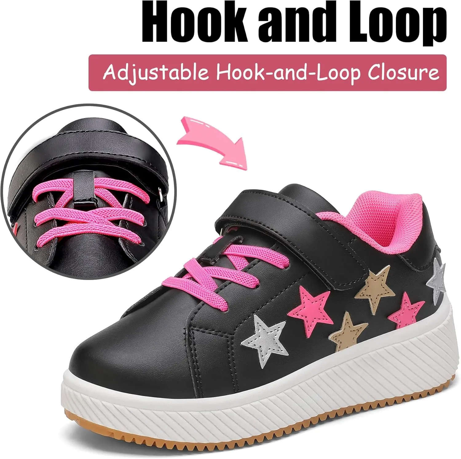 Girls Boys Sneakers Kids Running Tennis Shoes Glitter Sparkly Braided Bling Design,Athletic Shoes for Children Youth