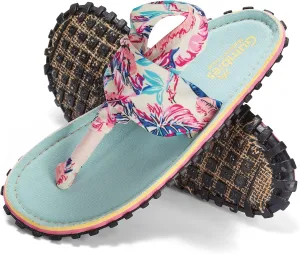Gumbies Slingback Womens Flip Flops, with Supersoft Toe Post and Durable Recycled Rubber Sole - Comfort Guaranteed