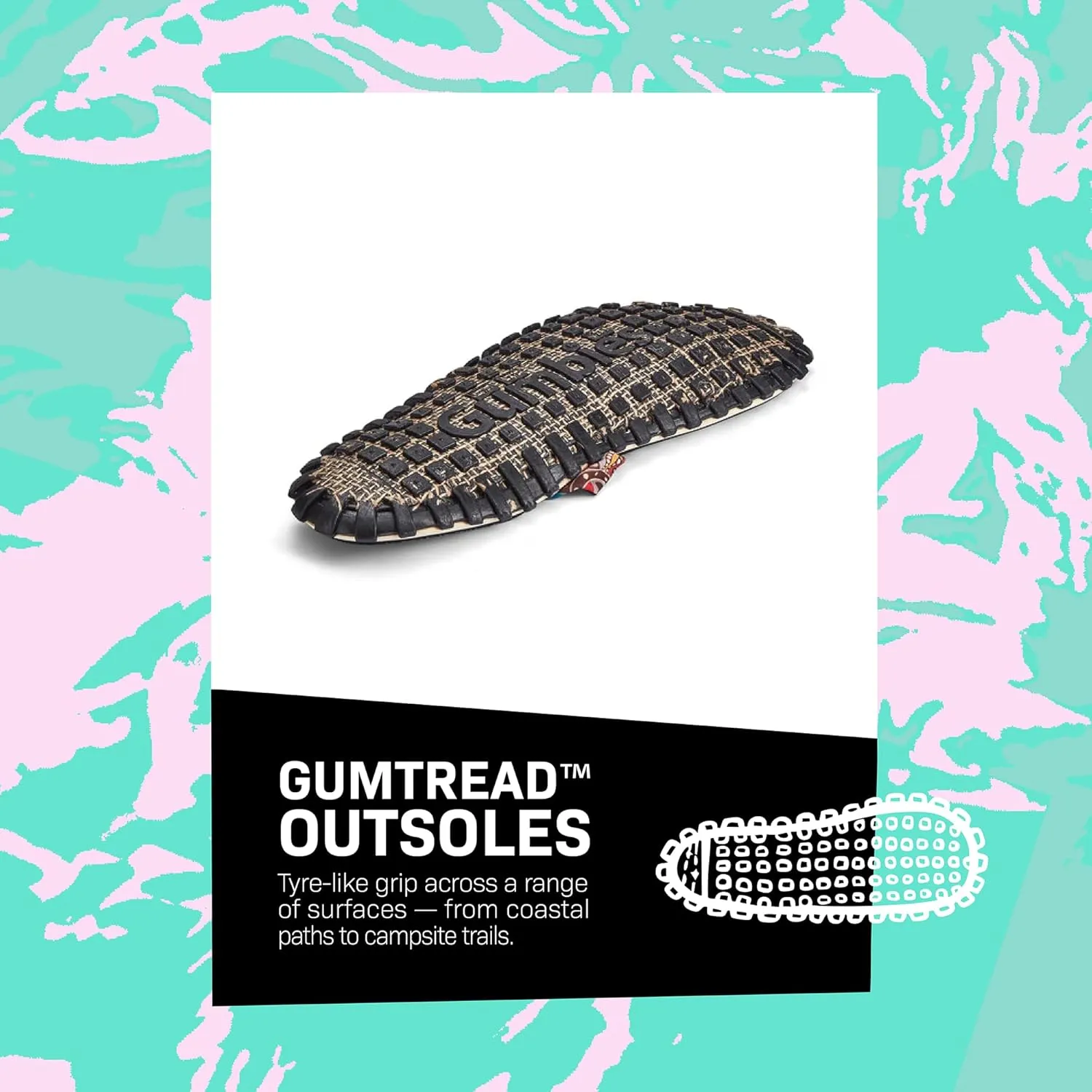 Gumbies Slingback Womens Flip Flops, with Supersoft Toe Post and Durable Recycled Rubber Sole - Comfort Guaranteed