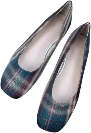Hee grand Women's Flats Square Toe Ballet Shoes Casual Flats Satin Dress Shoes Comfort Slip-On Loafers