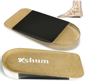 Heel Cushions for Achilles Tendonitis Relief, Heel Cups for Heel Pain and Plantar Fasciitis, Heel Lift Inserts Provide Support and Cushioning for Men Women (Apricot, Large: W 9.5-13.5 | M 8-13)
