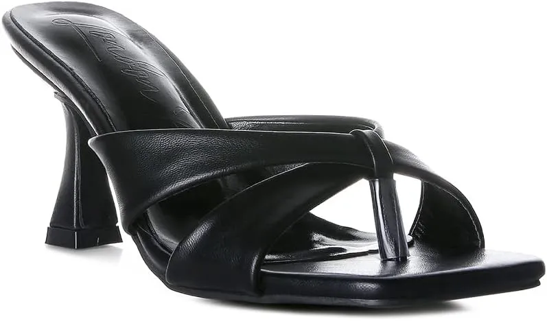 Highflip Criss Cross Spool Heel Sandals