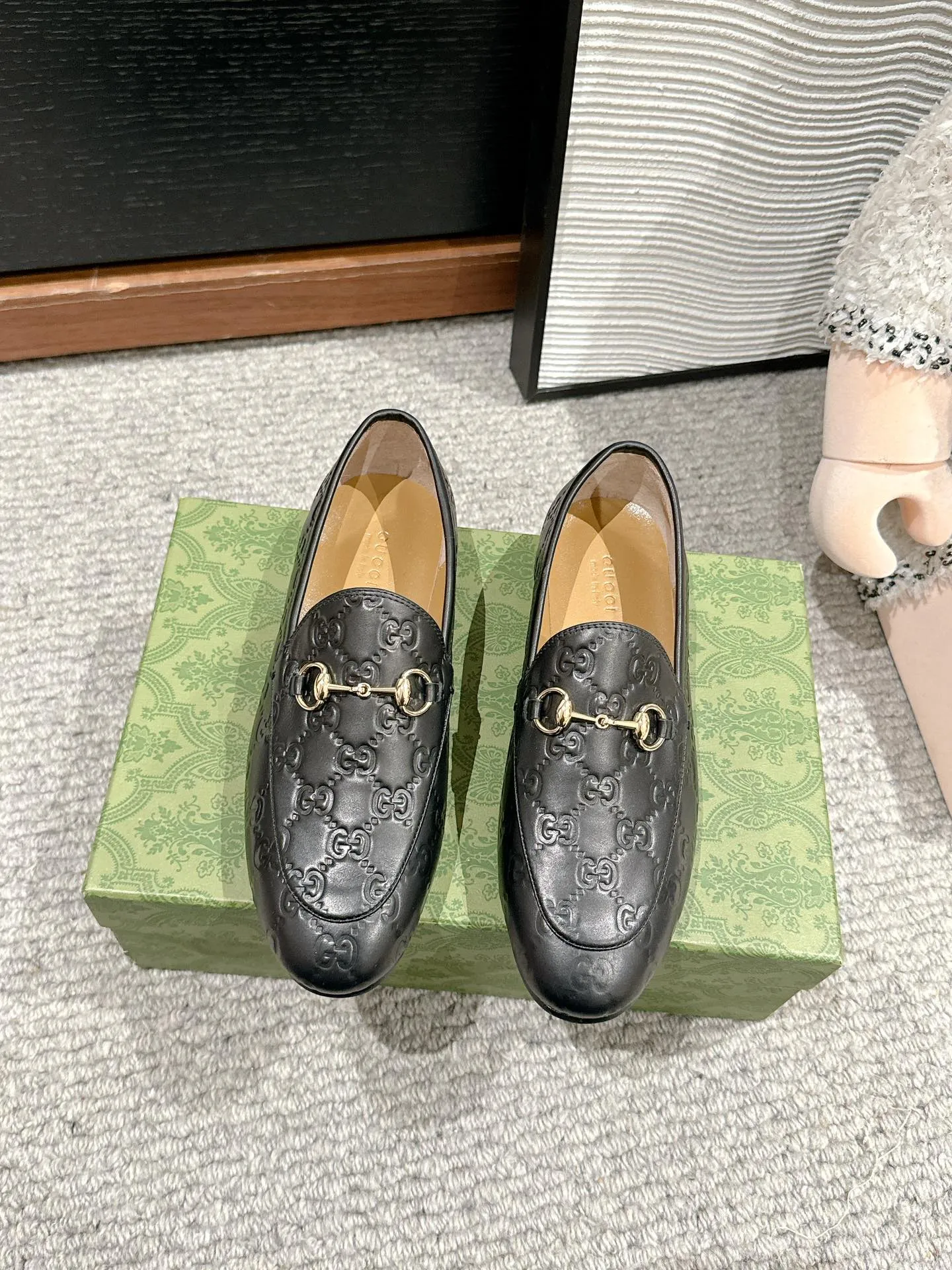 Horsebit Jordaan Loafer Black GG Leather