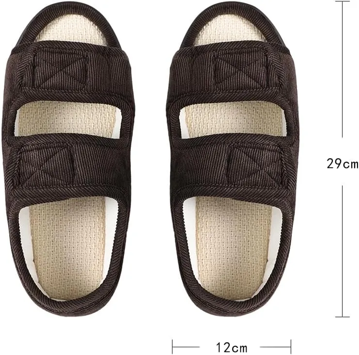 Ibluelover Diabetic Sandals for Women Men Open Toe Diabetic Slippers Edema Swollen Feet Diabetics Shoes Footwear Extra Wide Non Slip Adaptive Sandals Breathable Arthritis Post-op Elderly Sandal